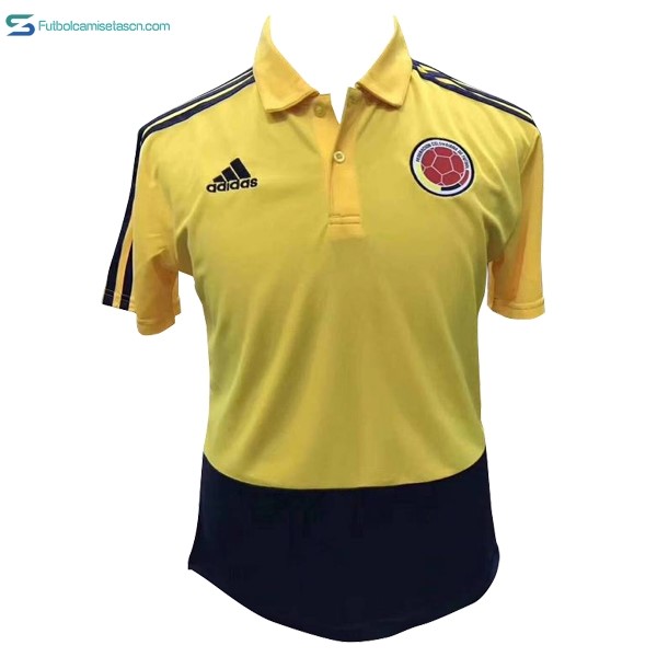 Polo Colombia 2018 Amarillo Azul